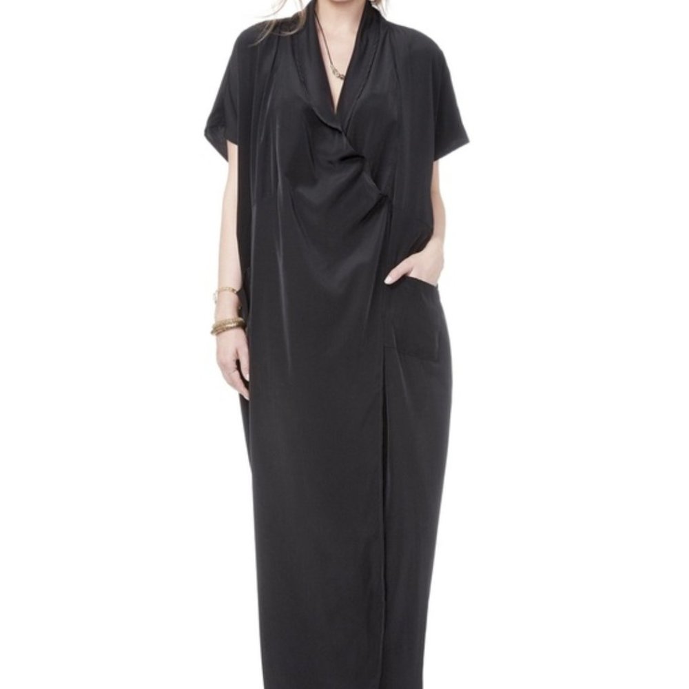 HATCH Maternity “Hostess Dress,” Navy, One Size